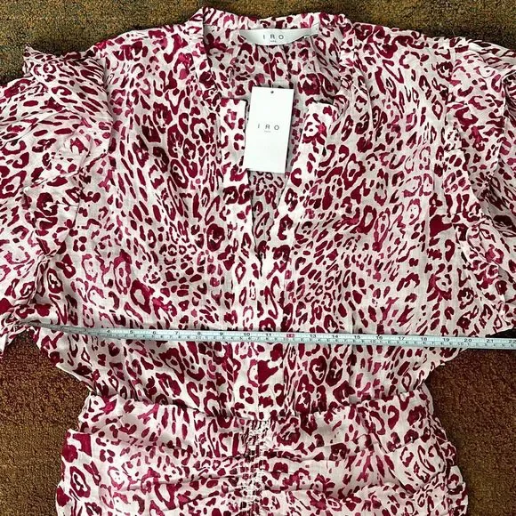 IRO Gira Dress Pink/White Size 40 - Picture 10 of 13